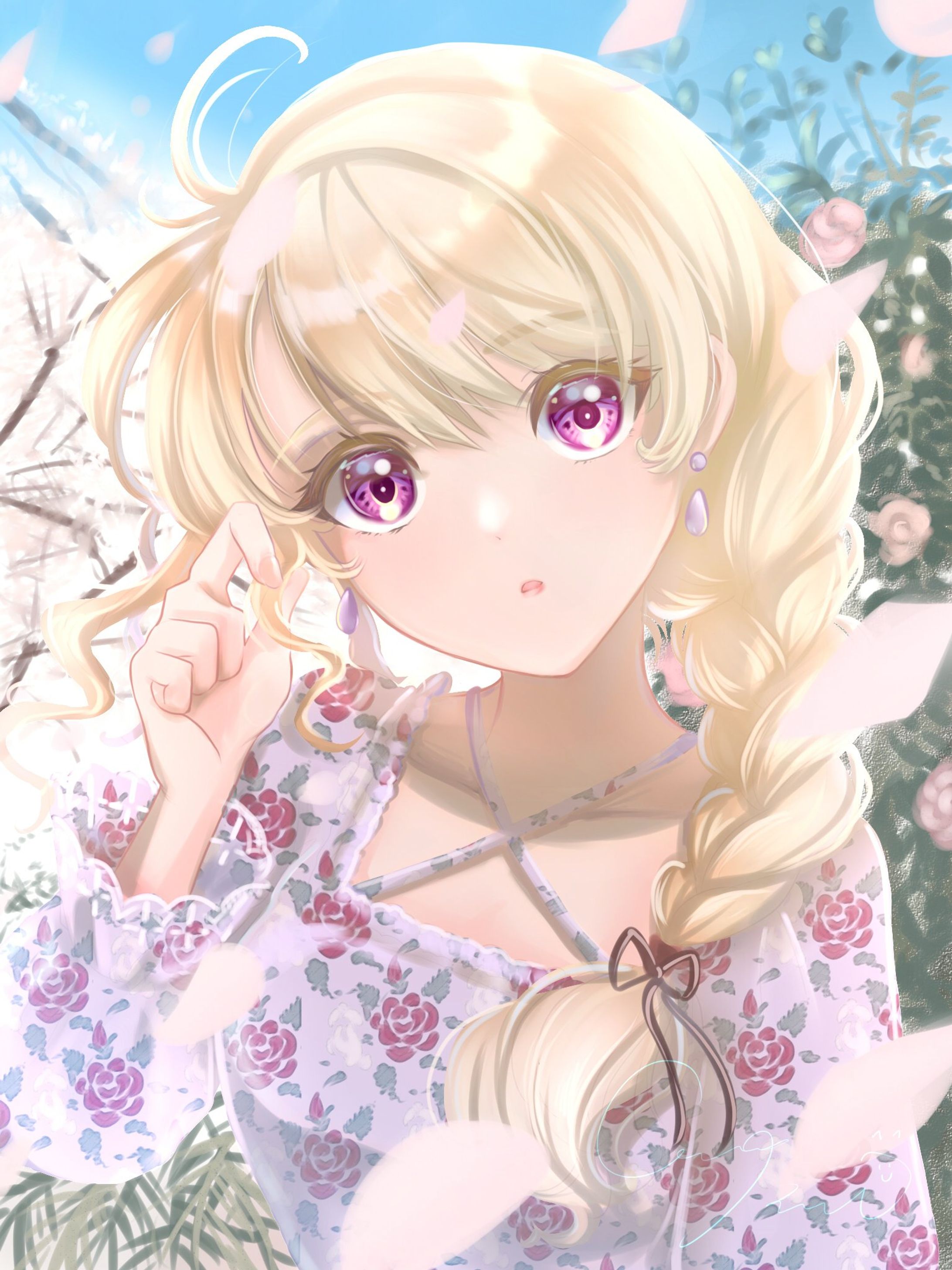 さくらとミレニアMillenere with cherry blossom-1