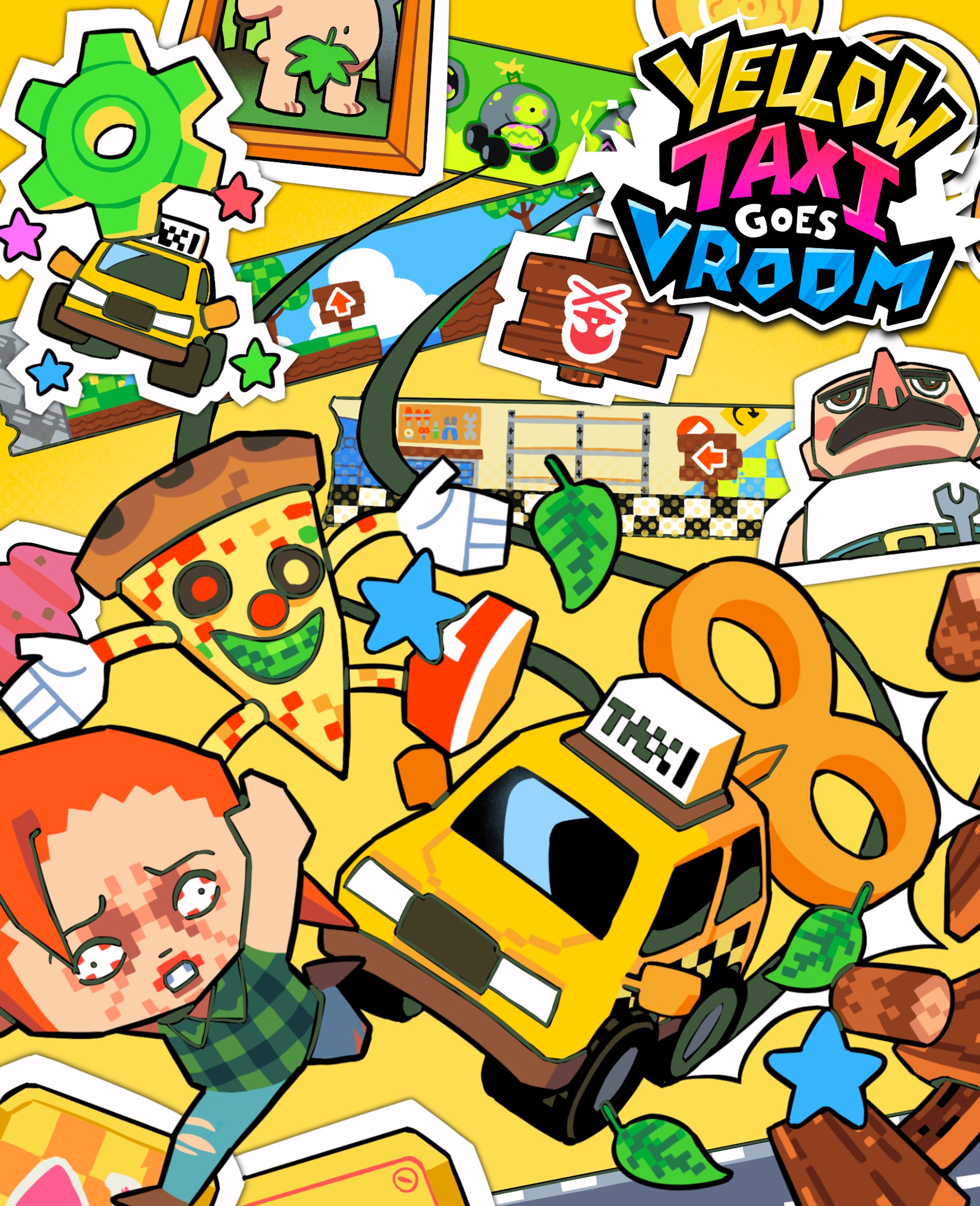 Yellow Taxi Goes Vroom PRイラスト-1