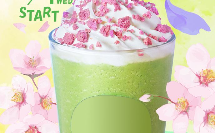 抹茶ドリンク模写