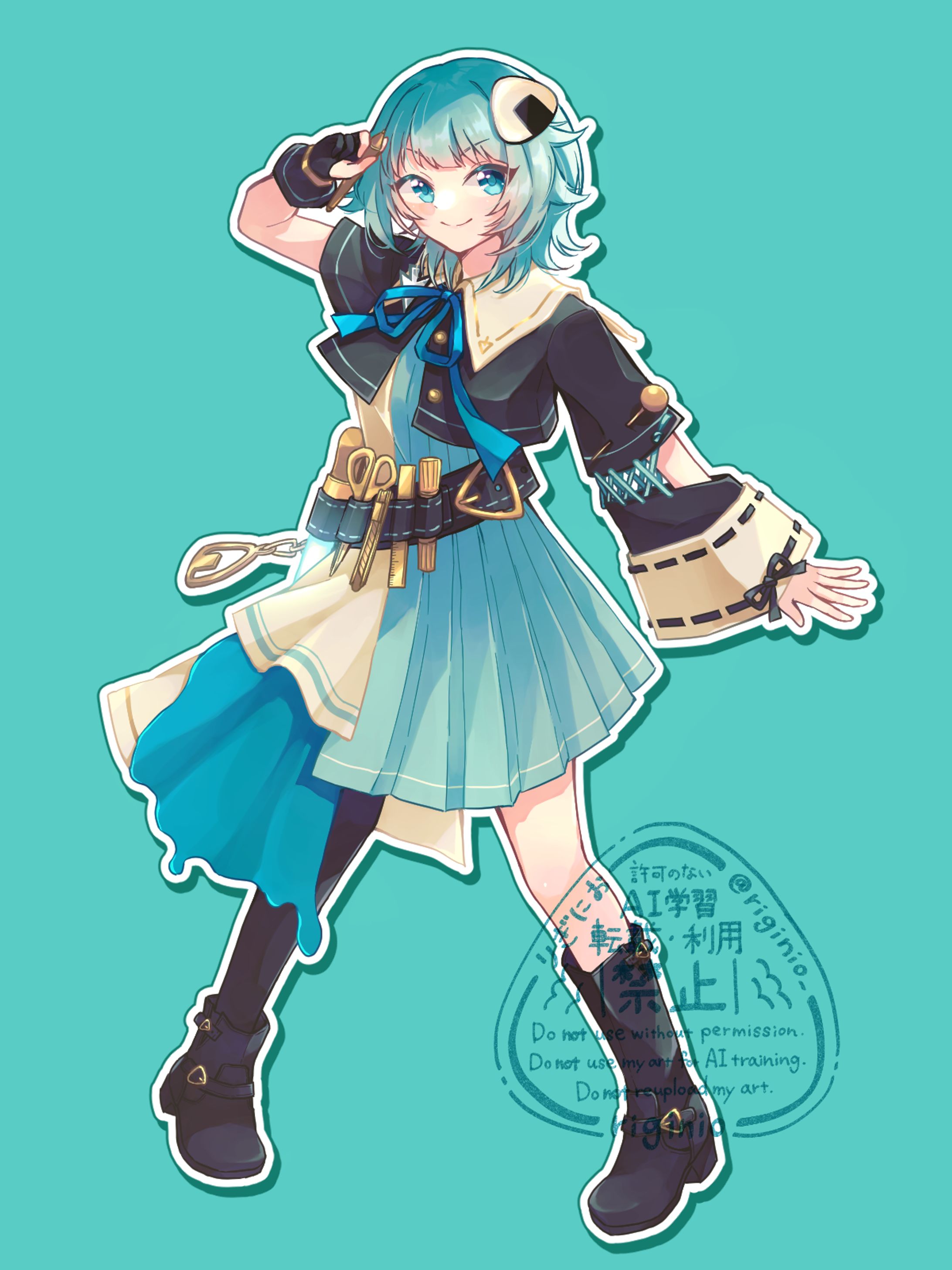 【イラスト】オリジナルキャラクター立ち絵-1