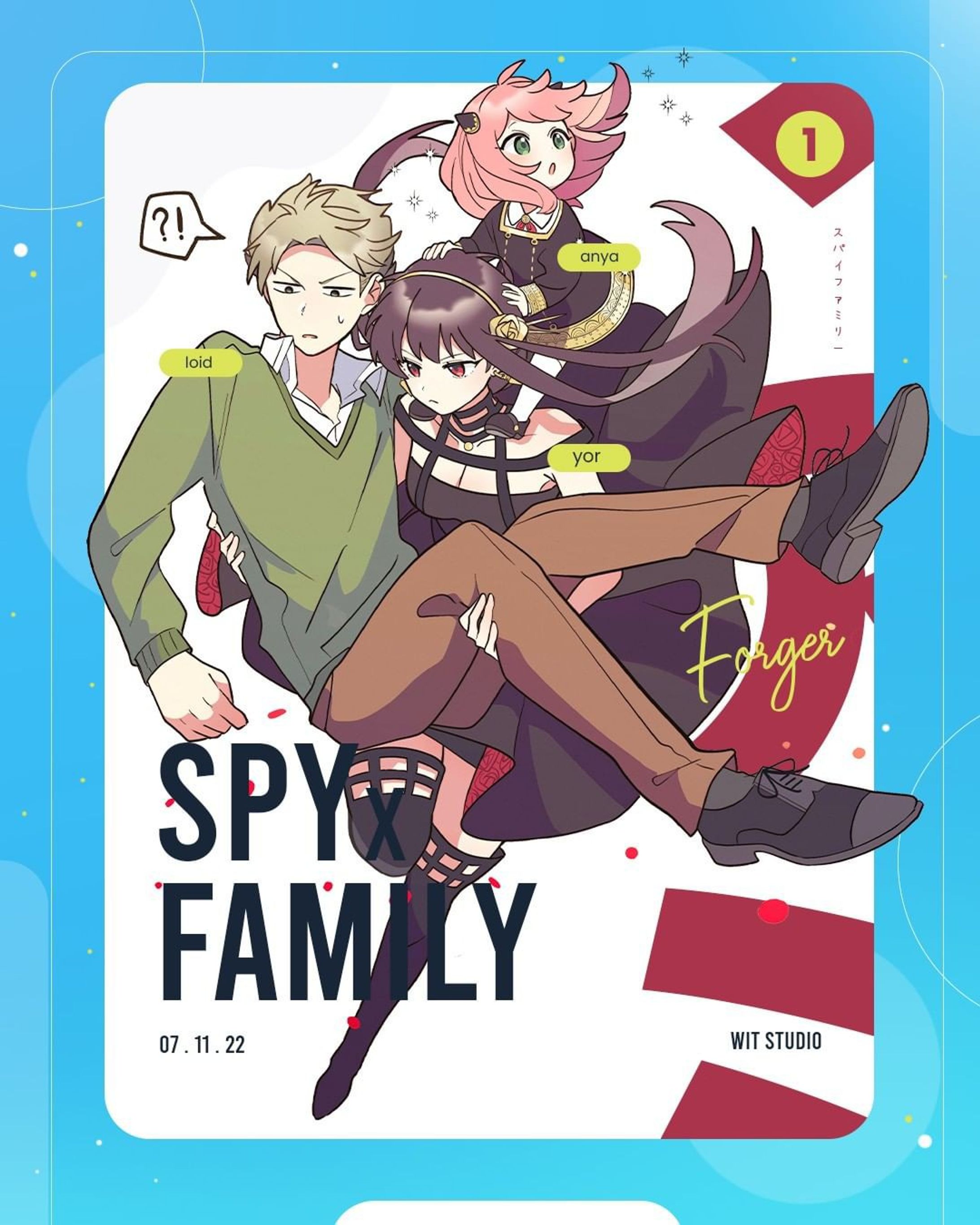 Spy Fam Anime Potrait Design-1