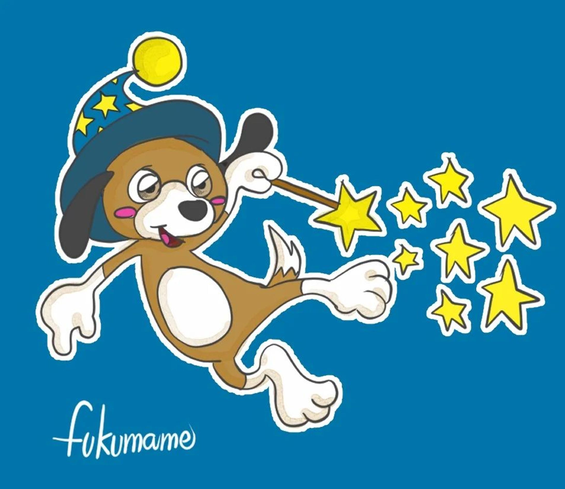 【デジ絵】『魔法の杖でお星さま☆』-1