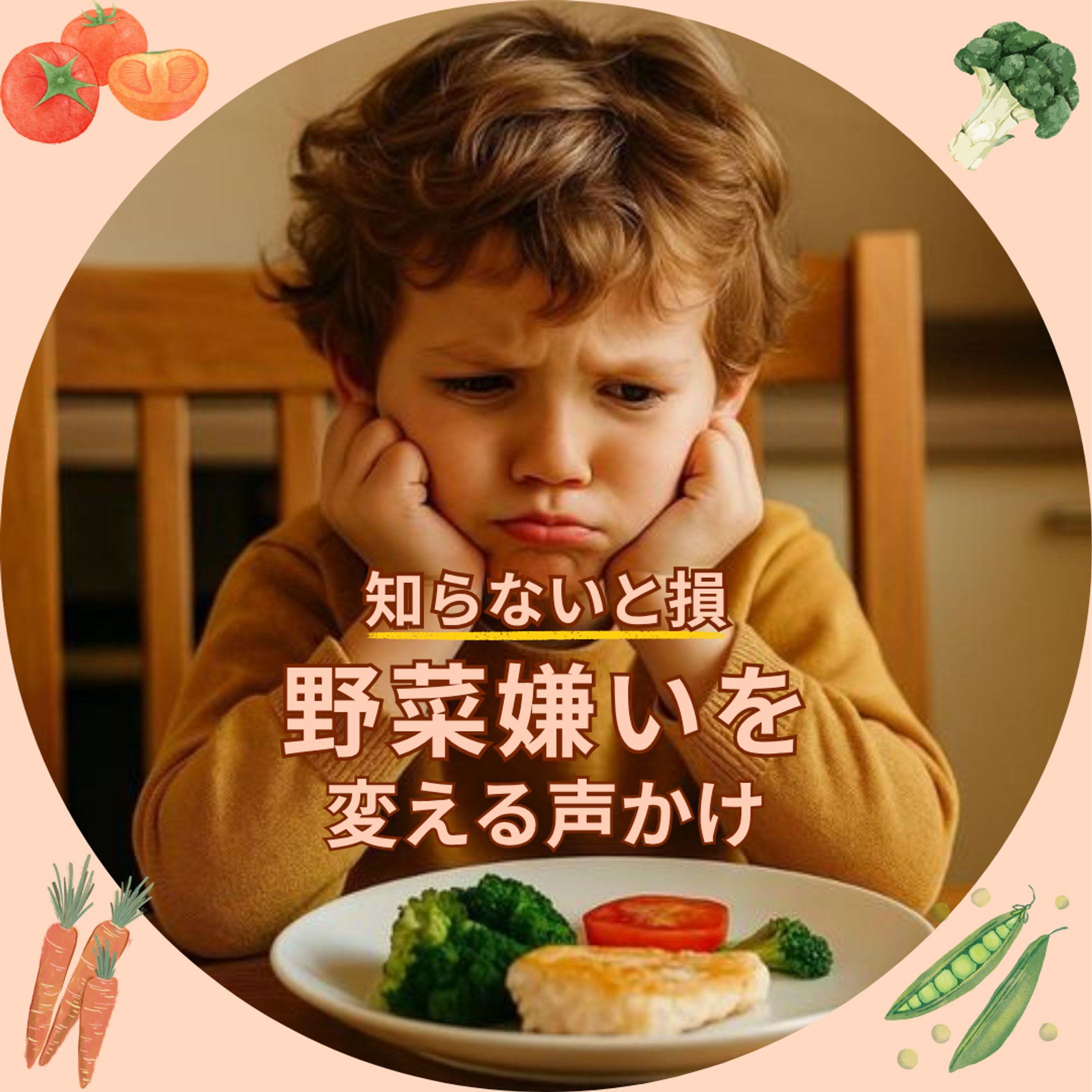 野菜嫌いを変える一言のInstagramバナー（仮想）-1