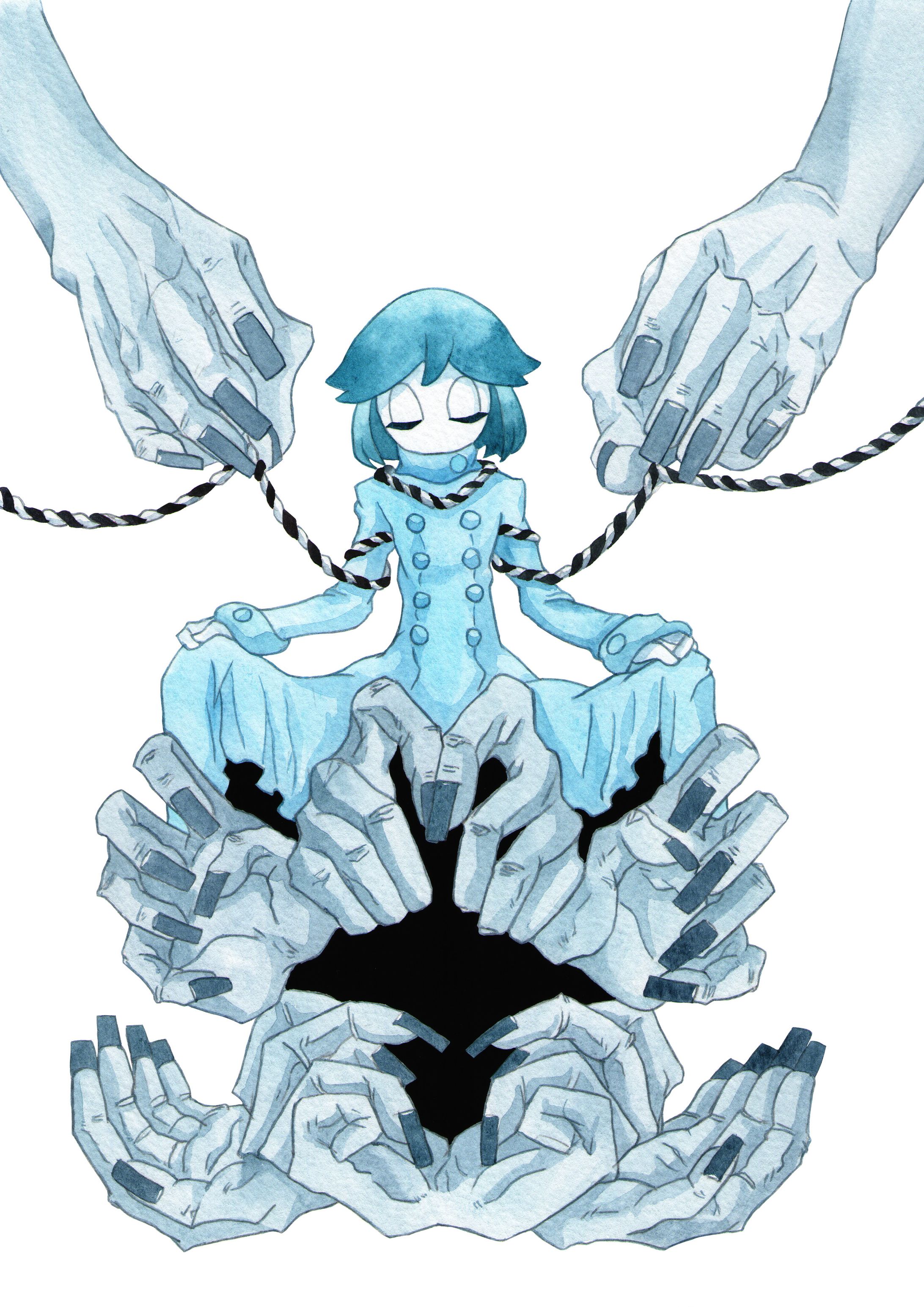 個人制作イラスト集finger&hands-1