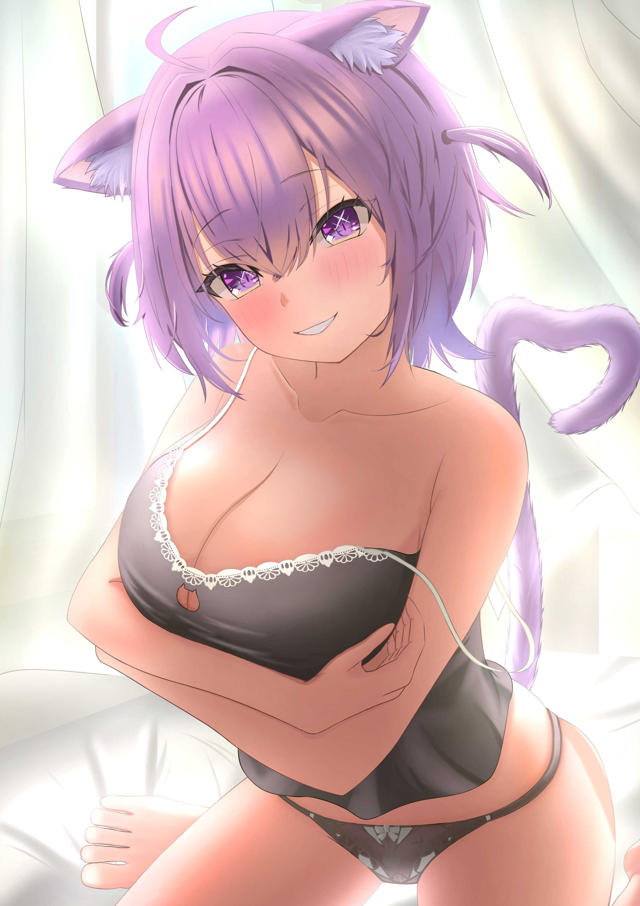 猫又おかゆ　ファンアート①-1