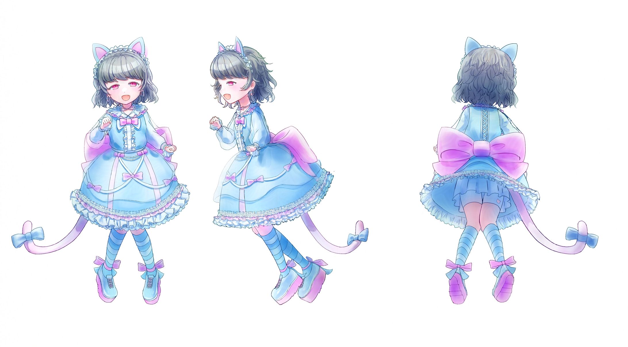 【自主制作】ゆめかわちゃんキャラクターデザイン-1