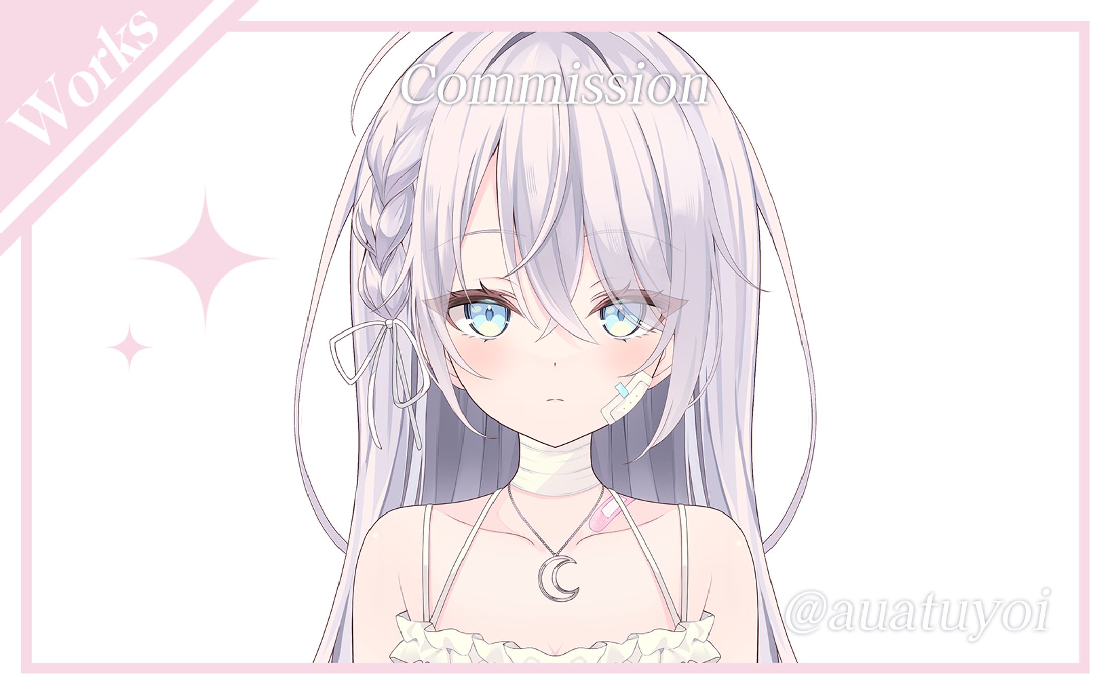 〖works〗VTuber／三日月様 〖live2dイラスト、告知用画像制作〗-1