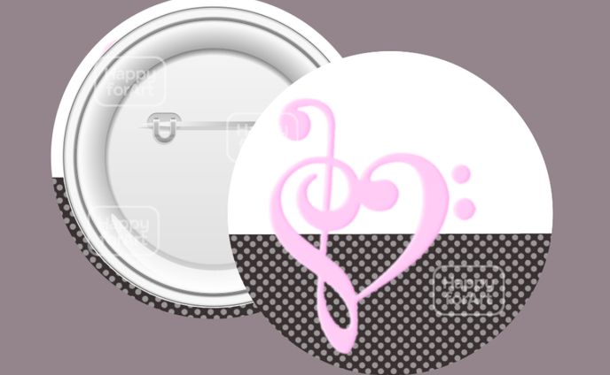 Pin Button (Whimsical Melody Series) 44 mm