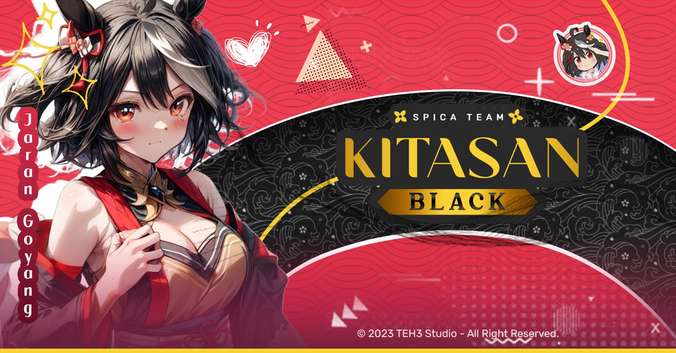 KITASAN BLACK BANNER SIZE-1