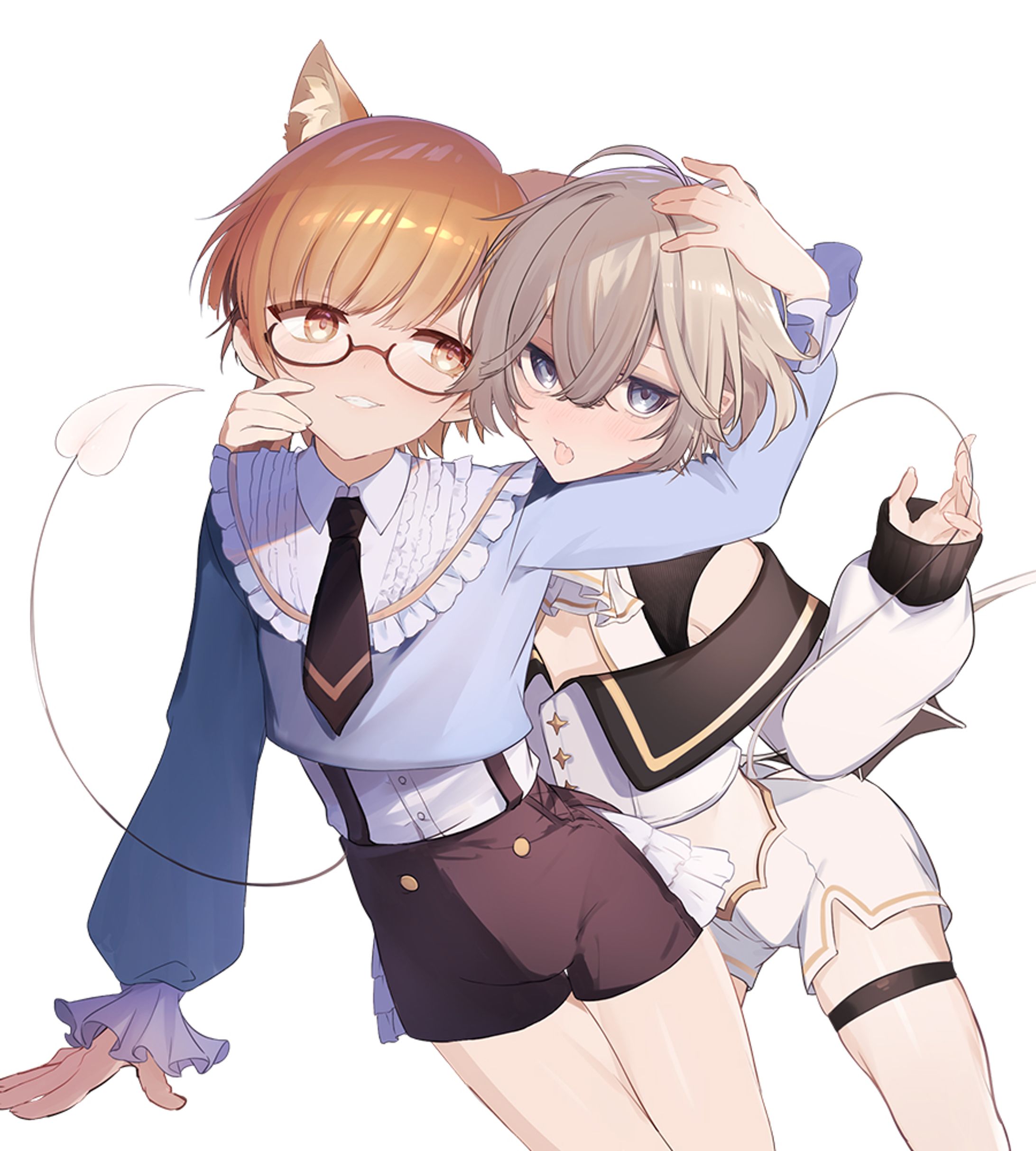 【イラスト】少年二人-1