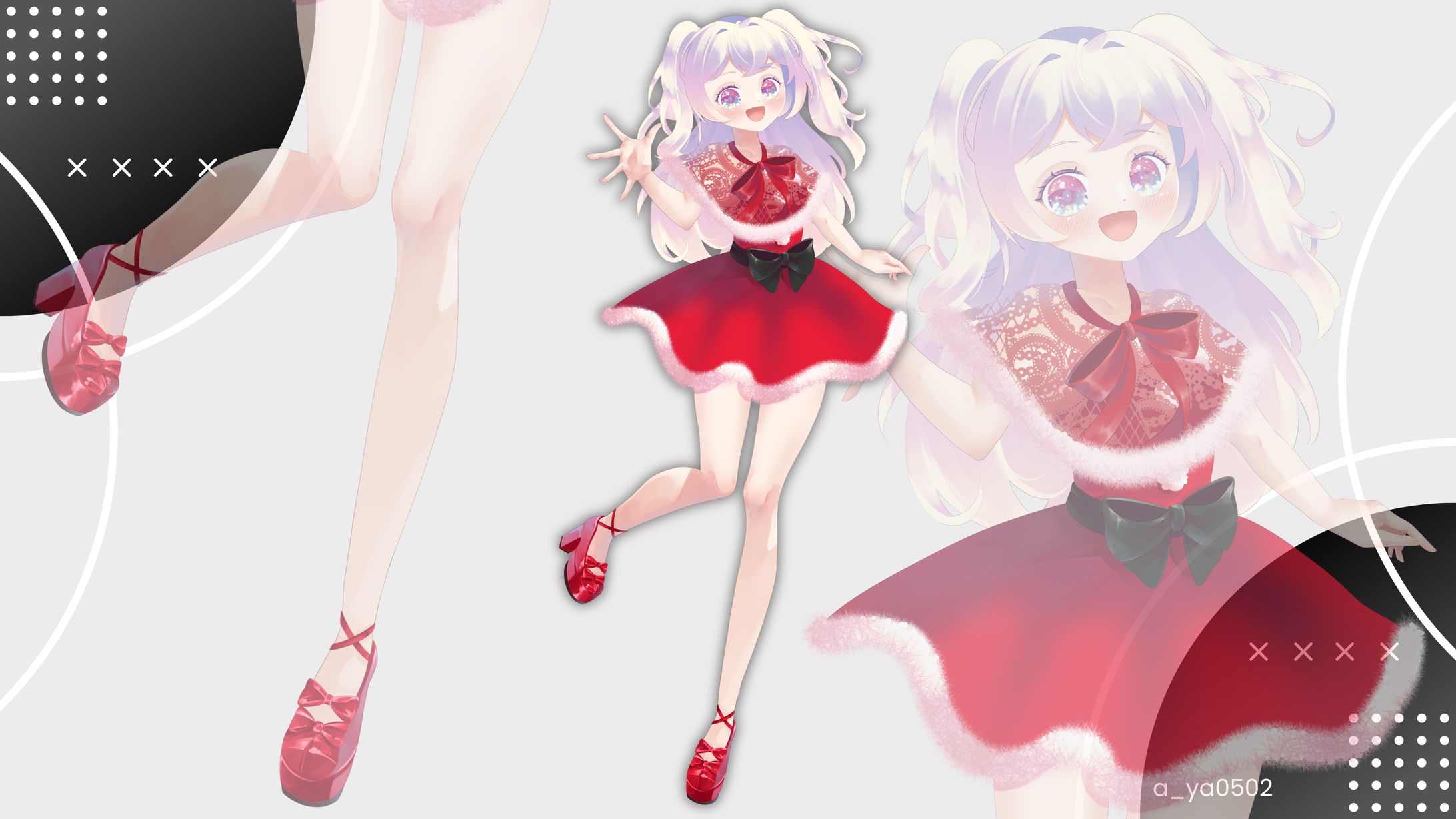 モコモコナ様立ち絵(髪型差分・小物差分あり)-1
