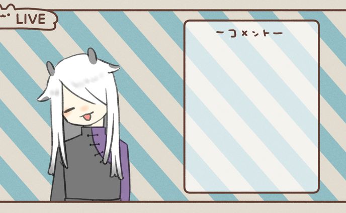 【配信素材】ねこストライプ（2種類）