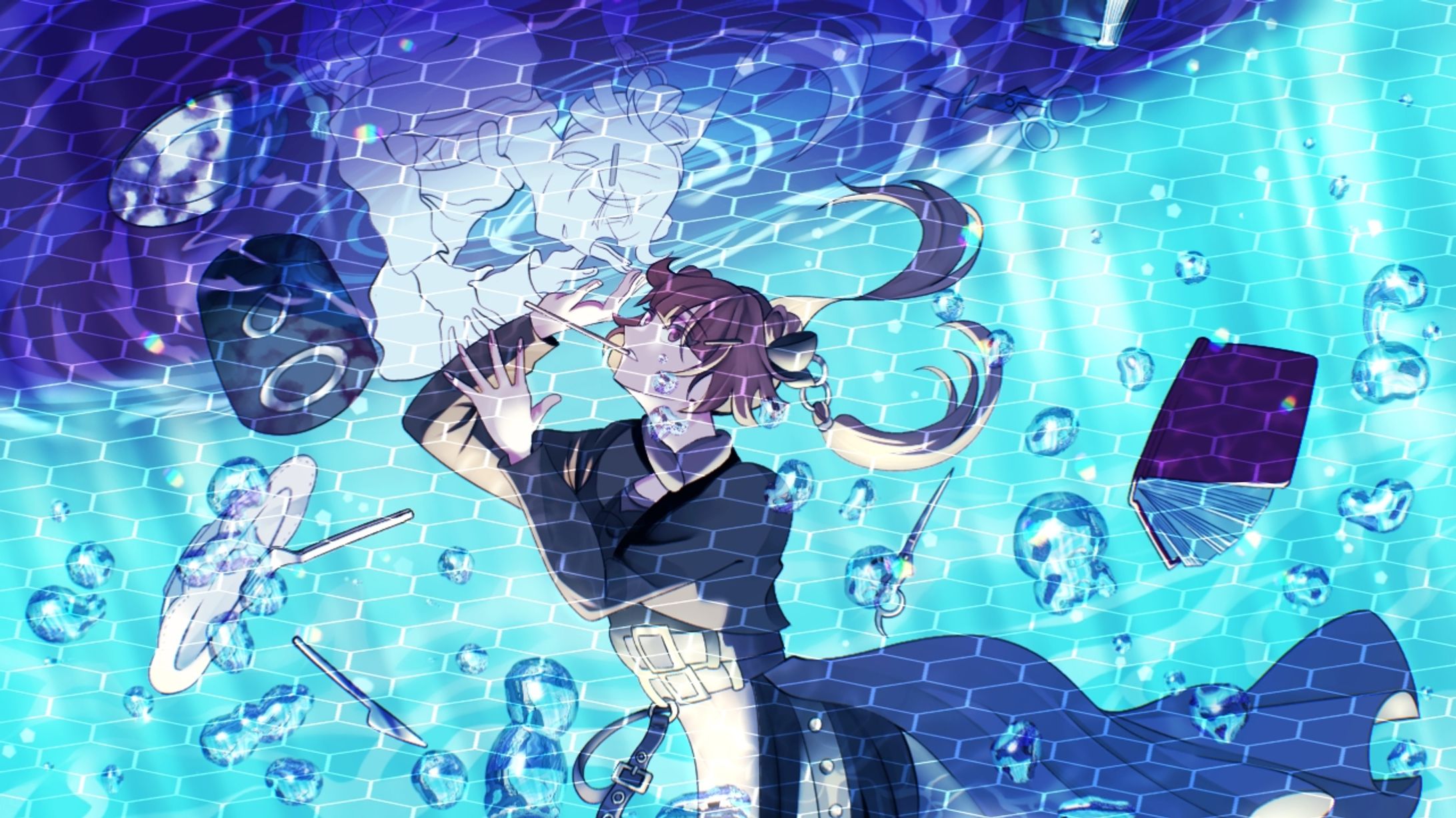 +㍝様_愛迷エレジー(reloaded)歌ってみたイラスト-1