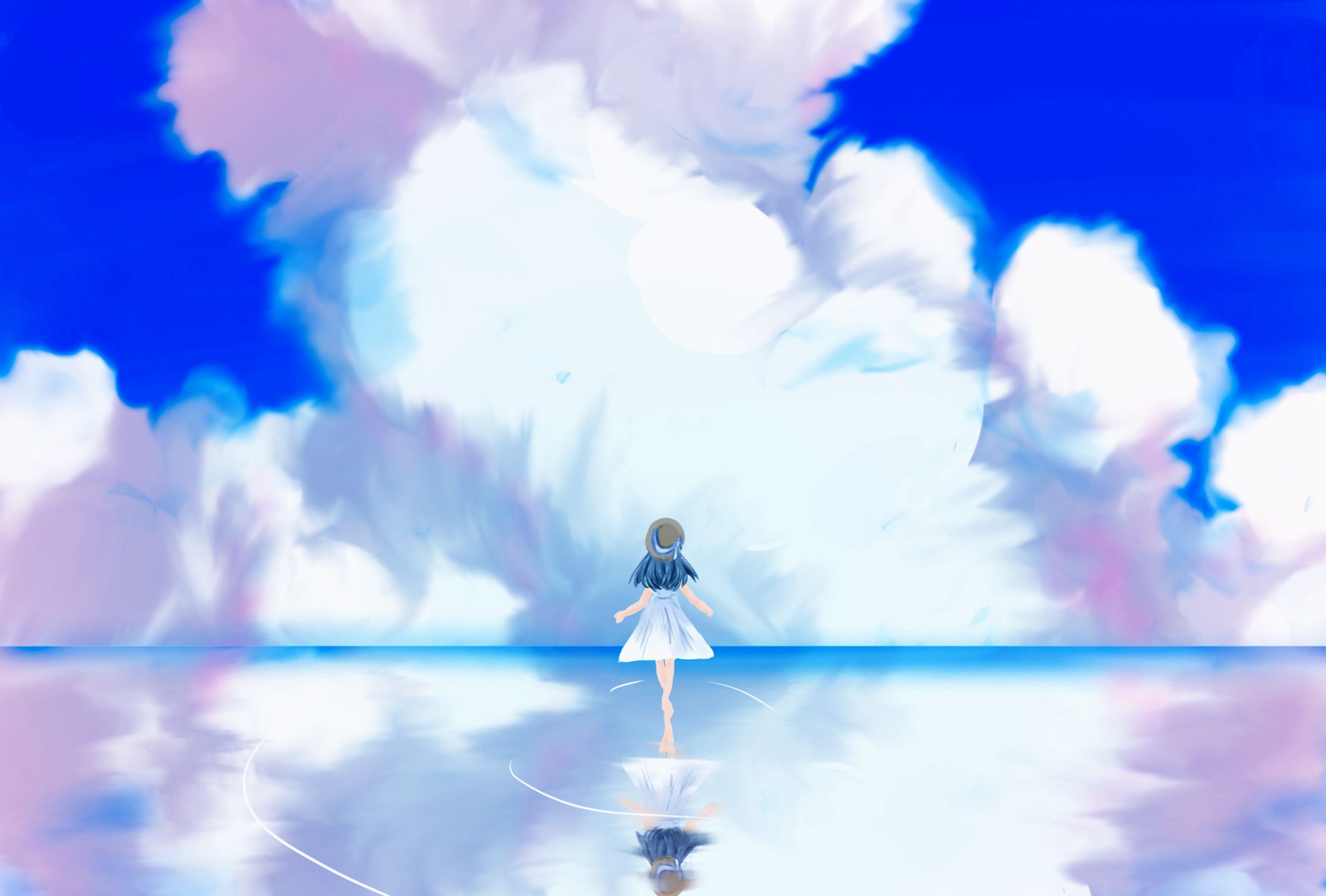 イラスト（暑中見舞いハガキ用）-1