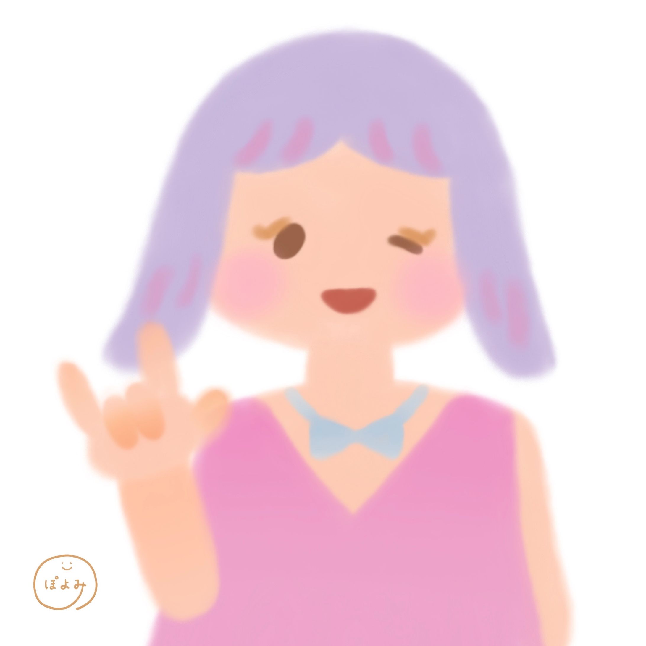 お客様の名刺キャラクターを描いたよ🎨-1