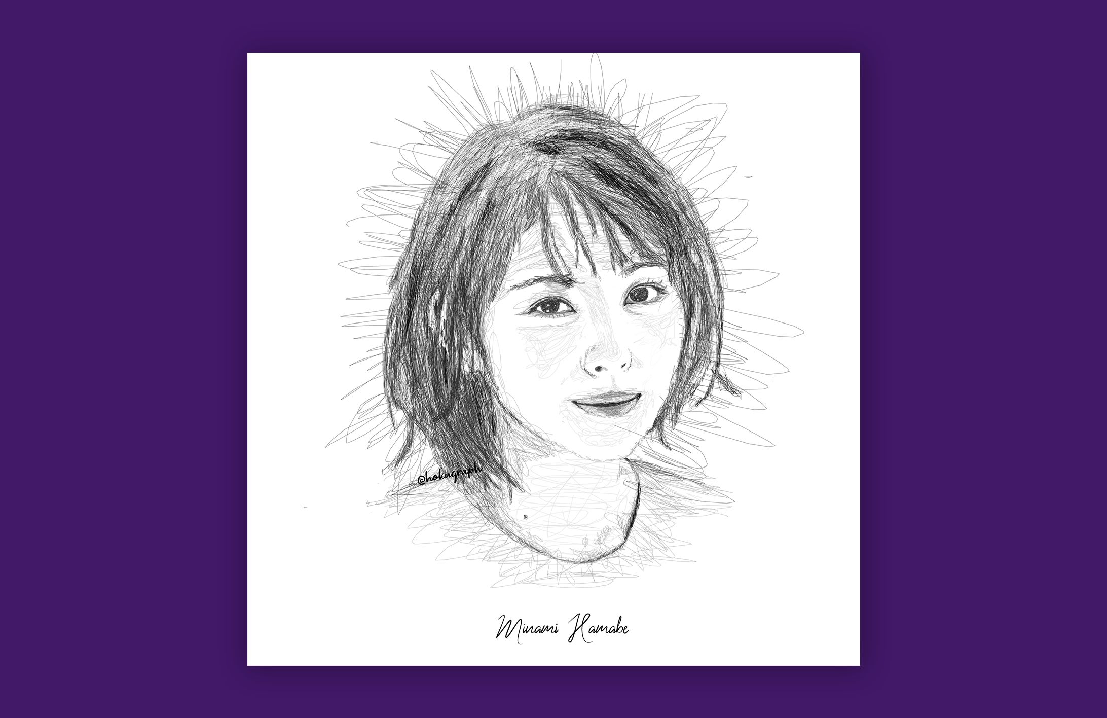Minami Hamabe Scribble Art-1