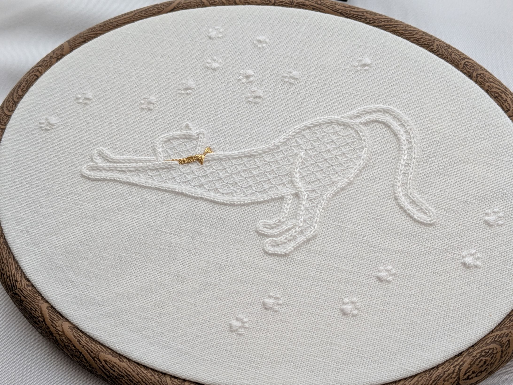 猫の刺繍-1