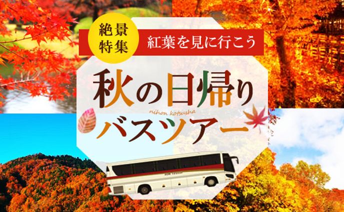 バナー：秋の日帰りバスツアー