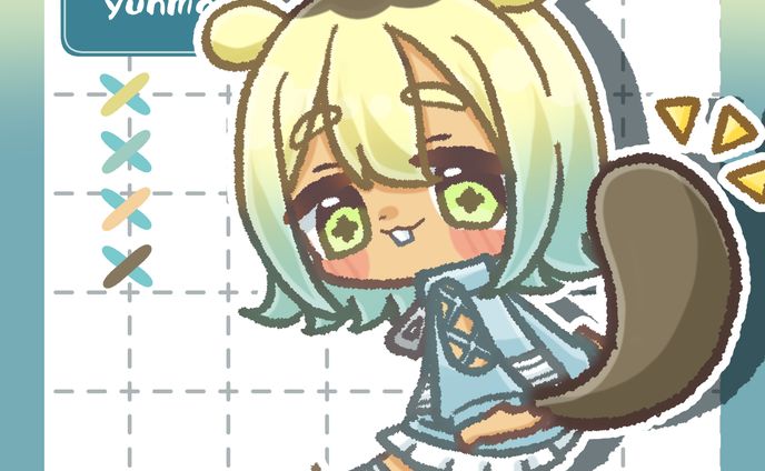 【町川びばさん】デフォルメイラスト【配信者さん】