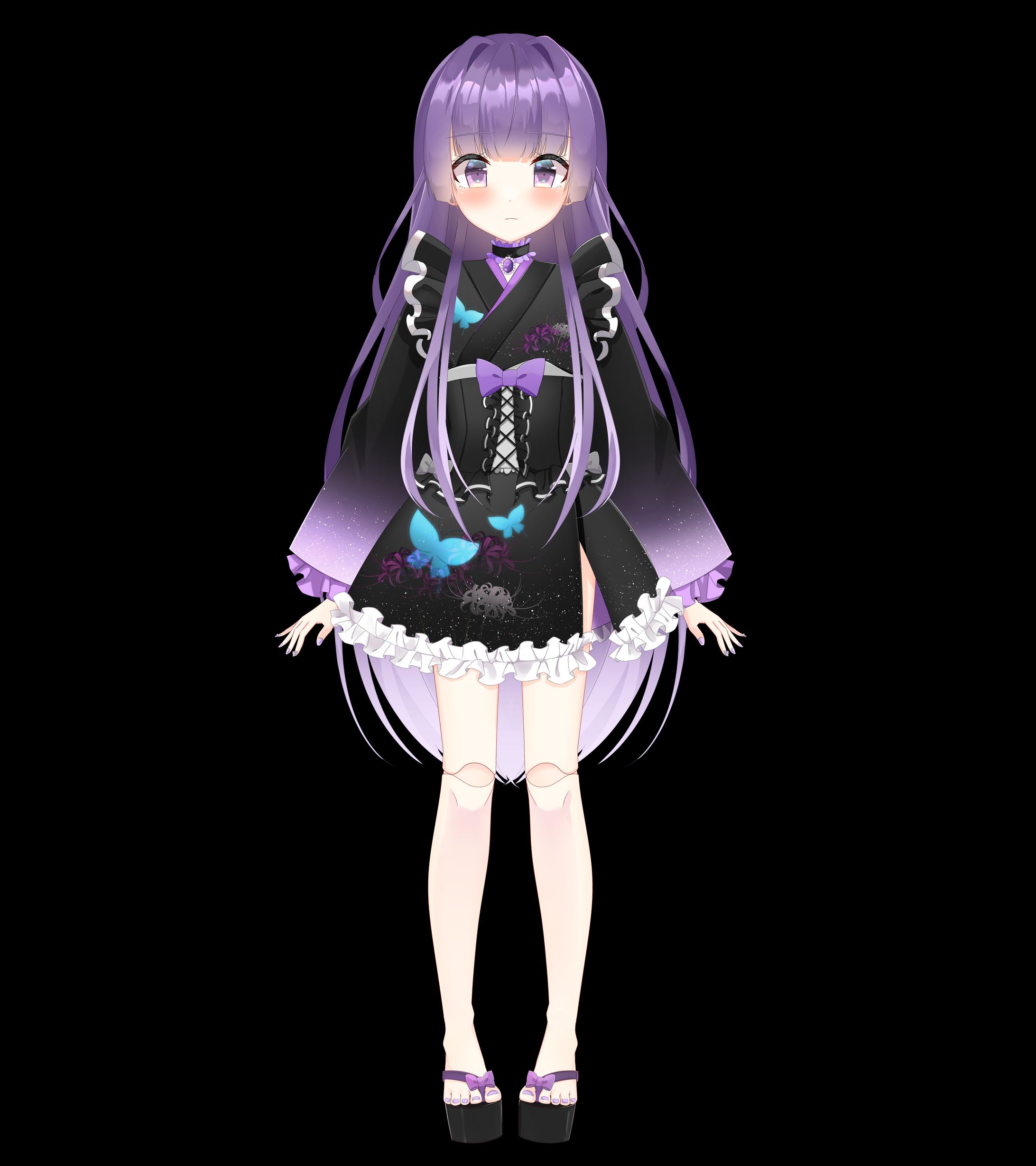 胡蝶つくも様パーツ分け立ち絵