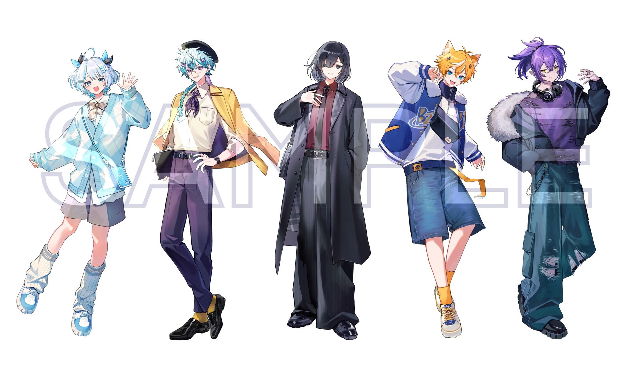 びじぱと様　ポップアップストア用等身イラスト-1