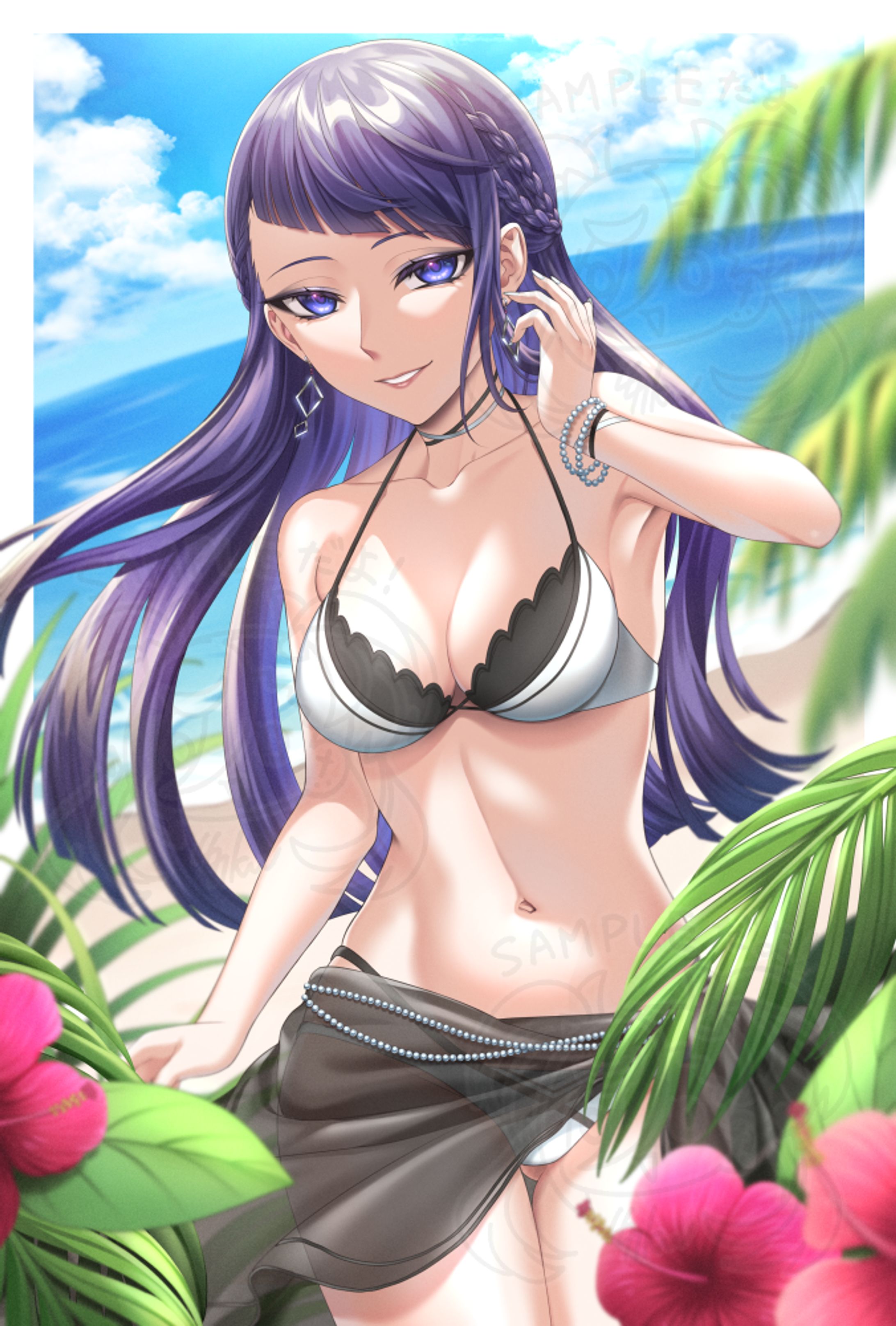 【Vtuber】高ノ瀬凛 水着イラスト-1