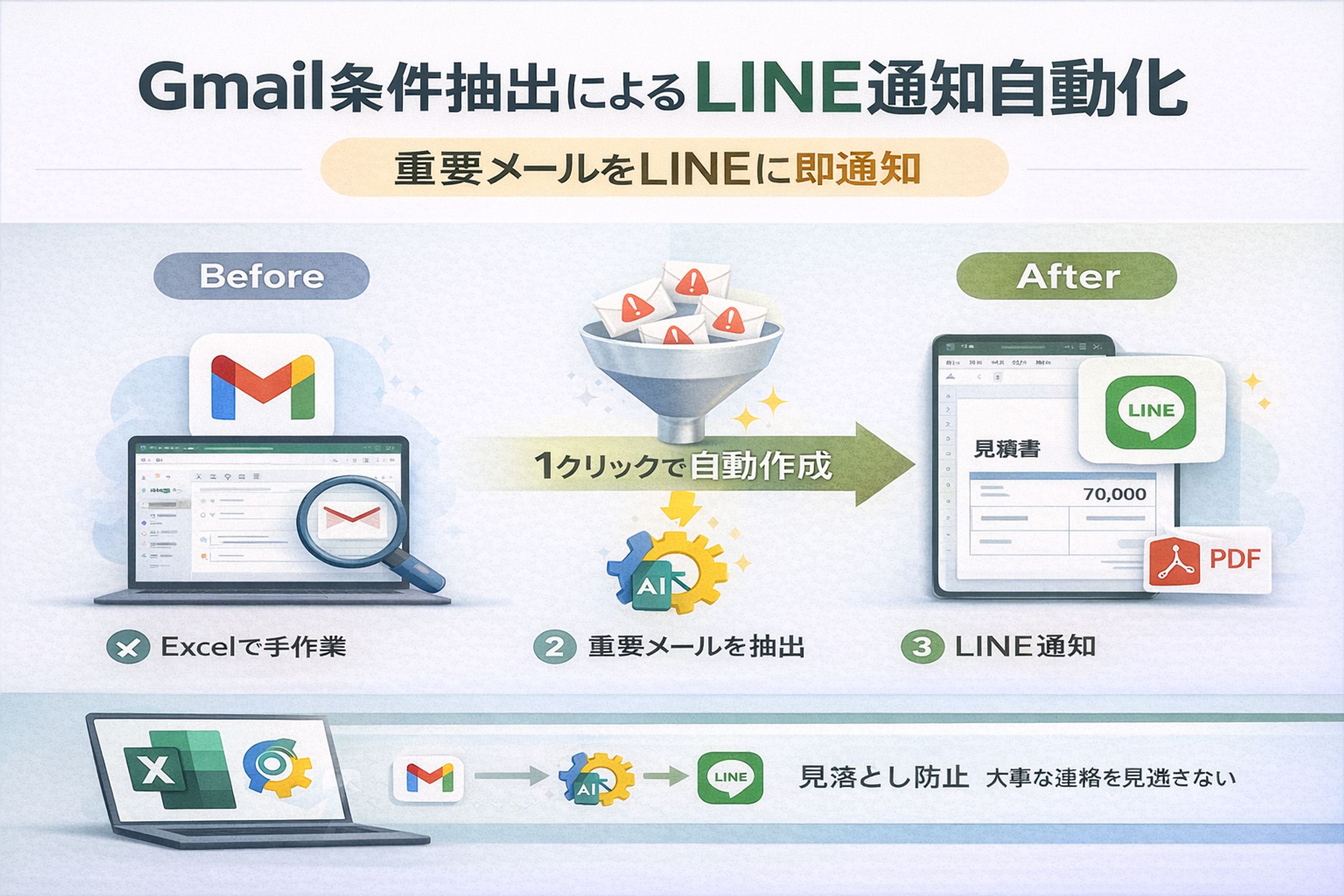 Gmail条件抽出によるLINE通知自動化-1