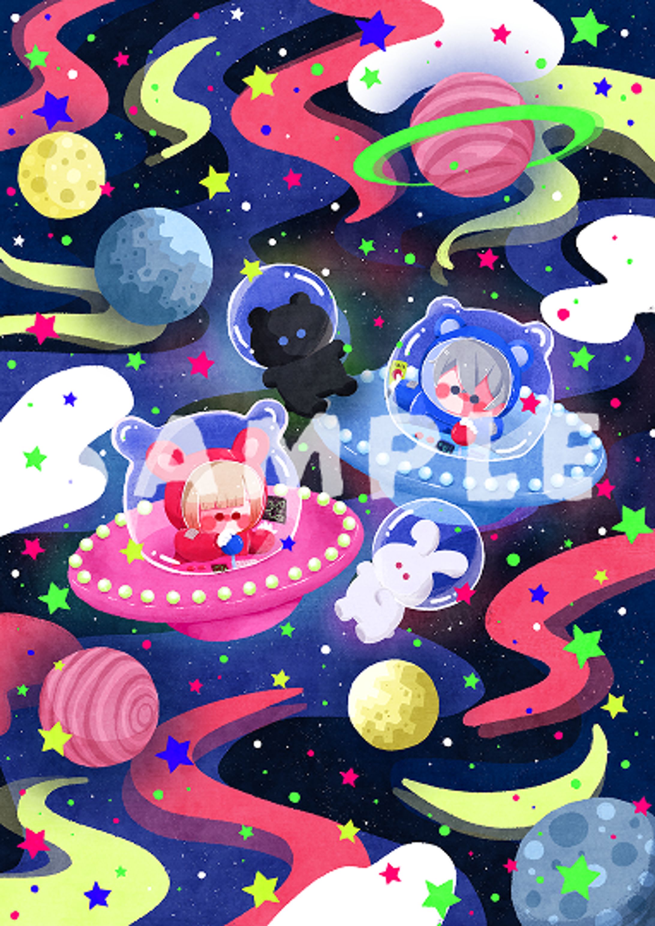 1周年記念イラスト / TetraPuppet   テトラパペット様-1