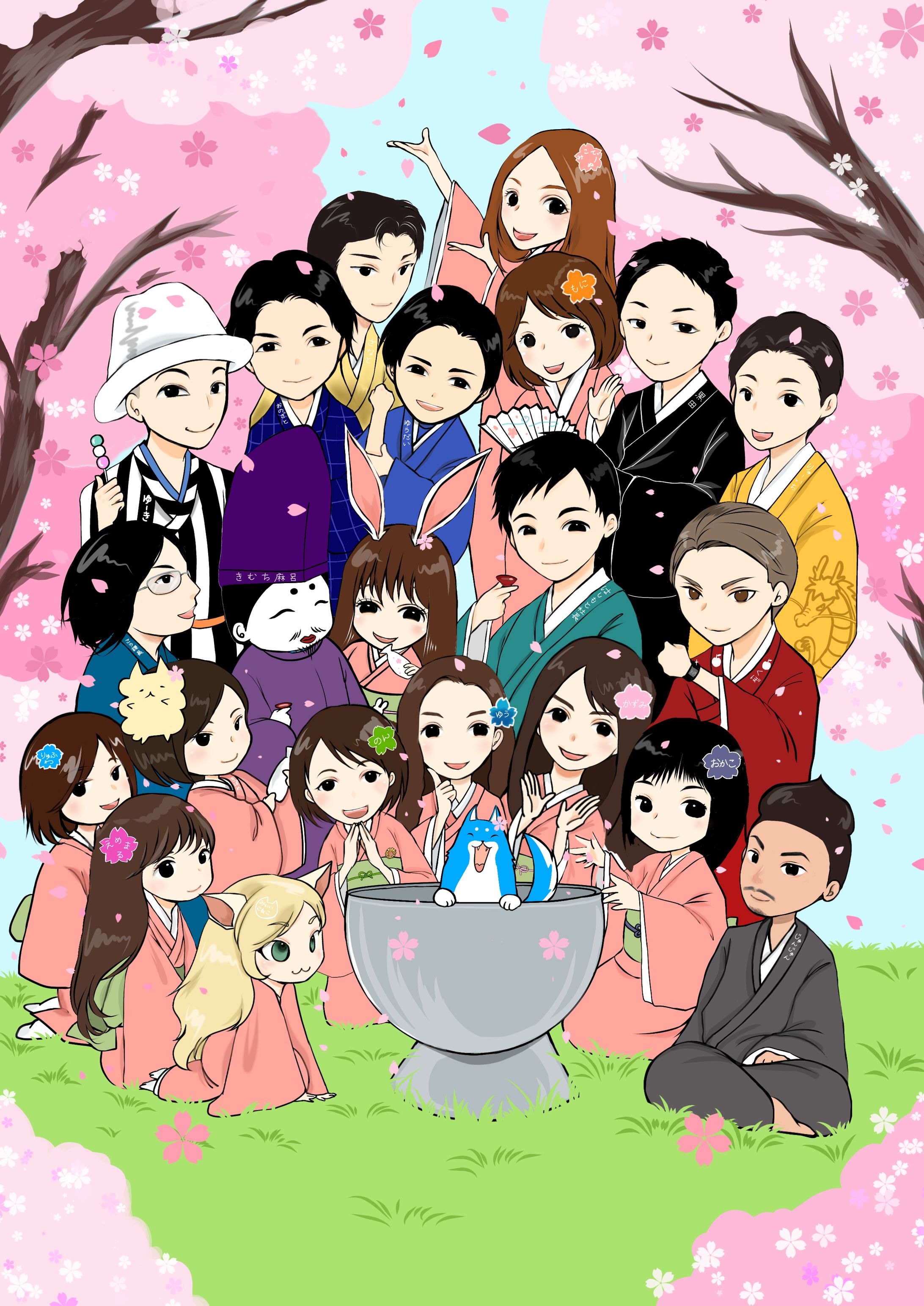 イラスト　宴-1