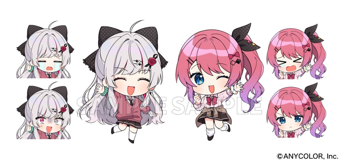 お仕事】にじさんじ 石神のぞみ様＆倉持めると様 歌ってみたイラスト