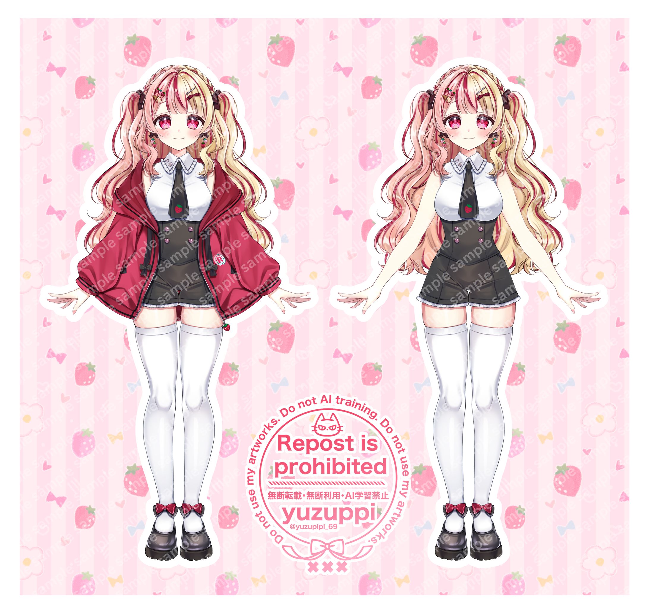 【ご依頼】夢咲あいす様/Live2Ⅾモデル、新衣装-1