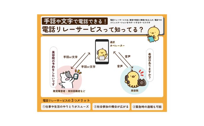 【図解】電話リレーサービスって知ってる？