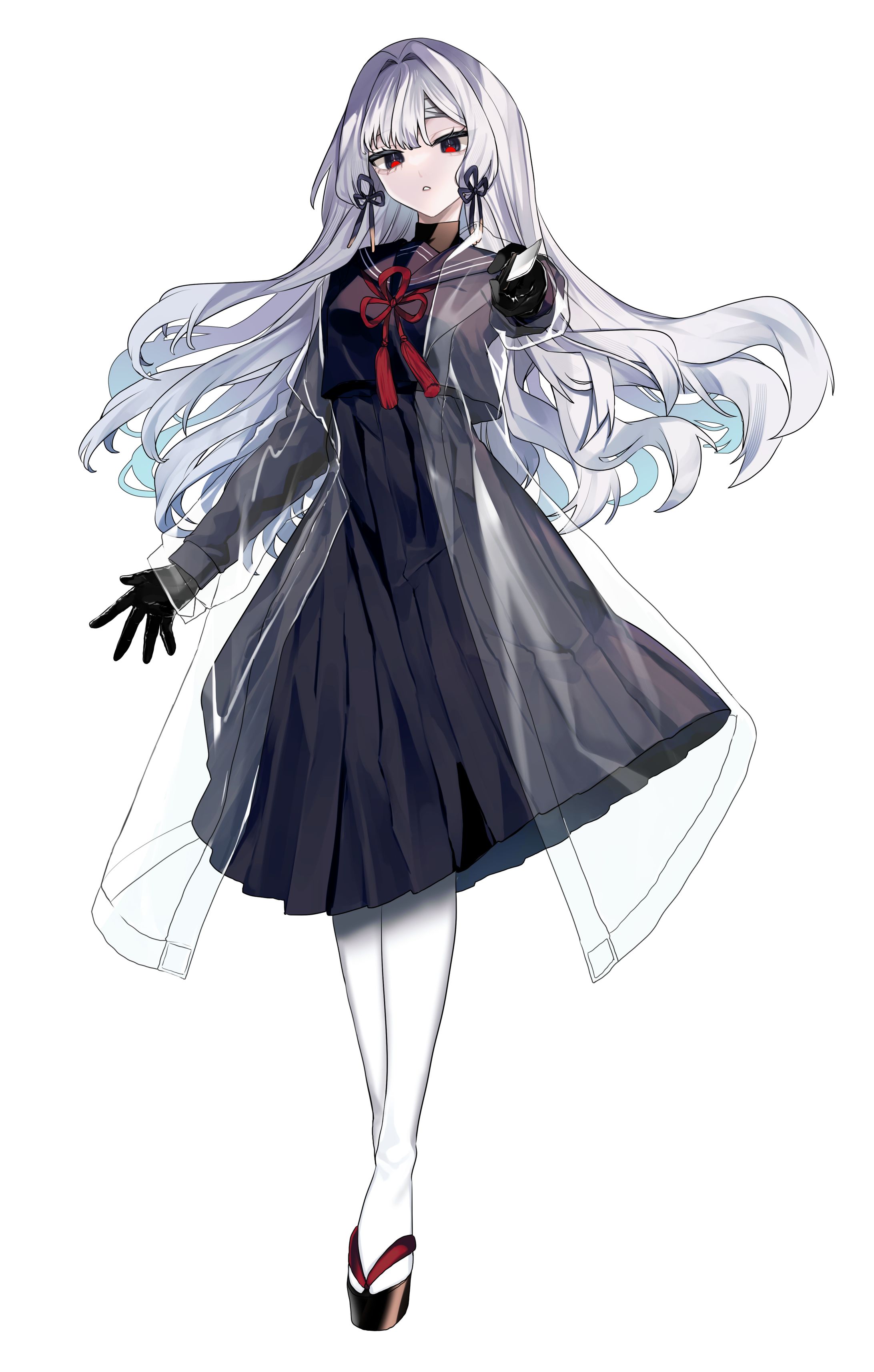 セーラー服の女性-1