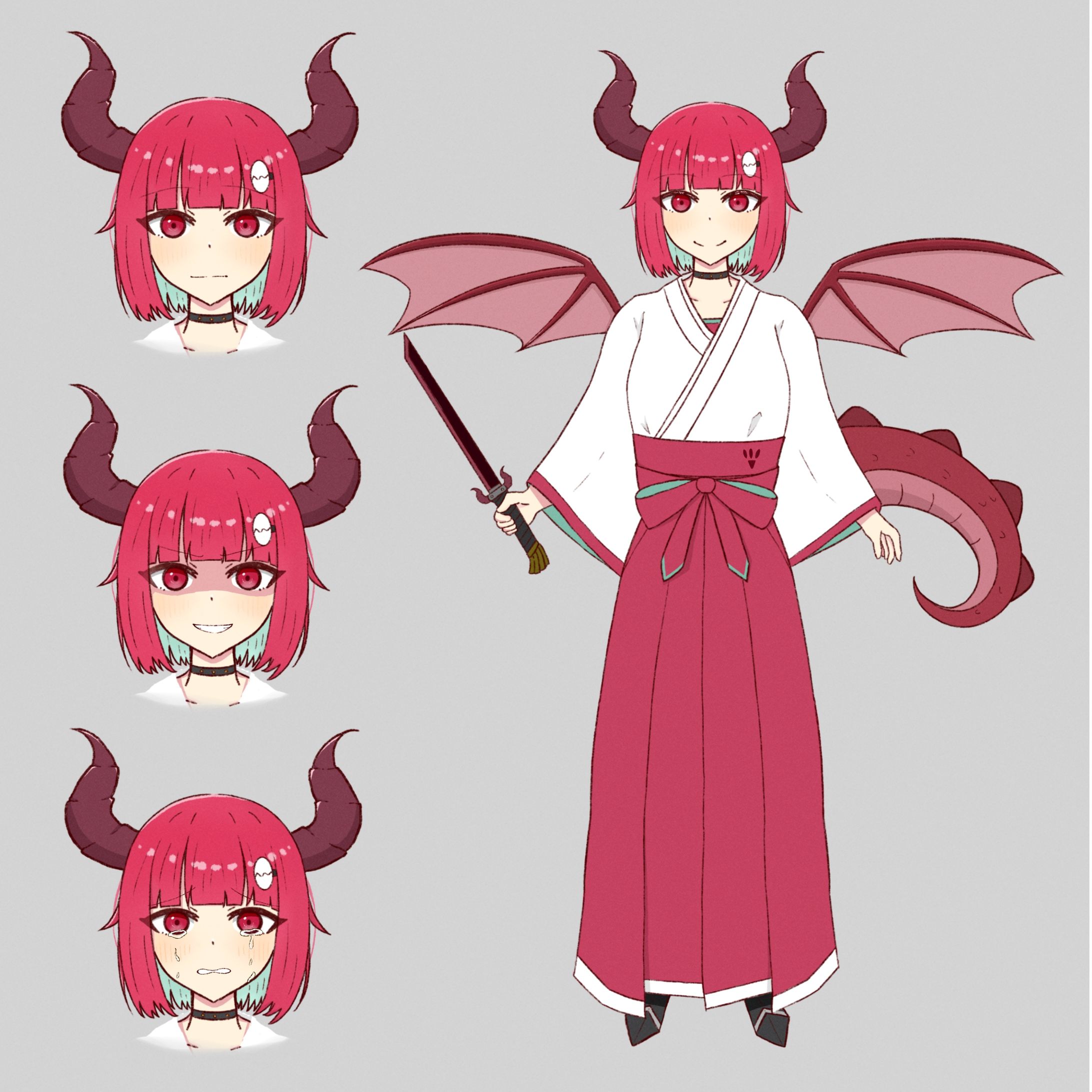 巫女×ドラゴン　キャラデザ-1