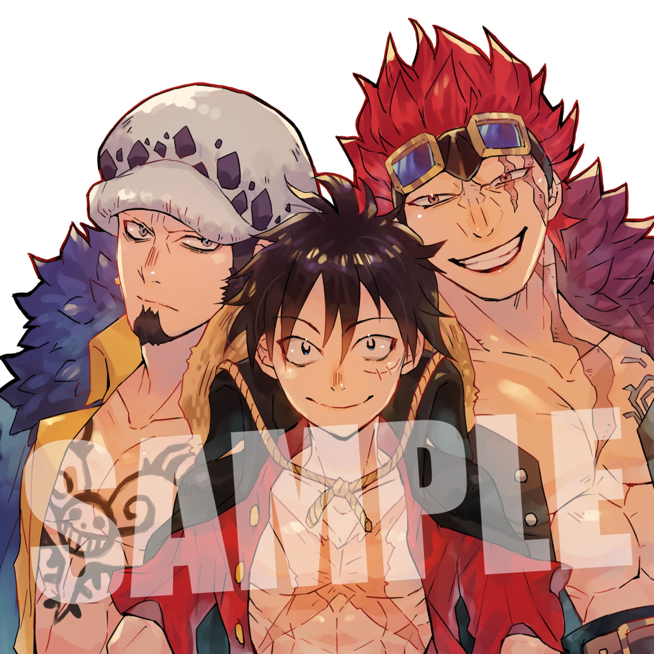 ルフィ、ロー、キッド-1