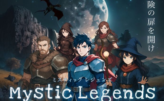 ゲームアプリ - Mystic Legends(架空案件)