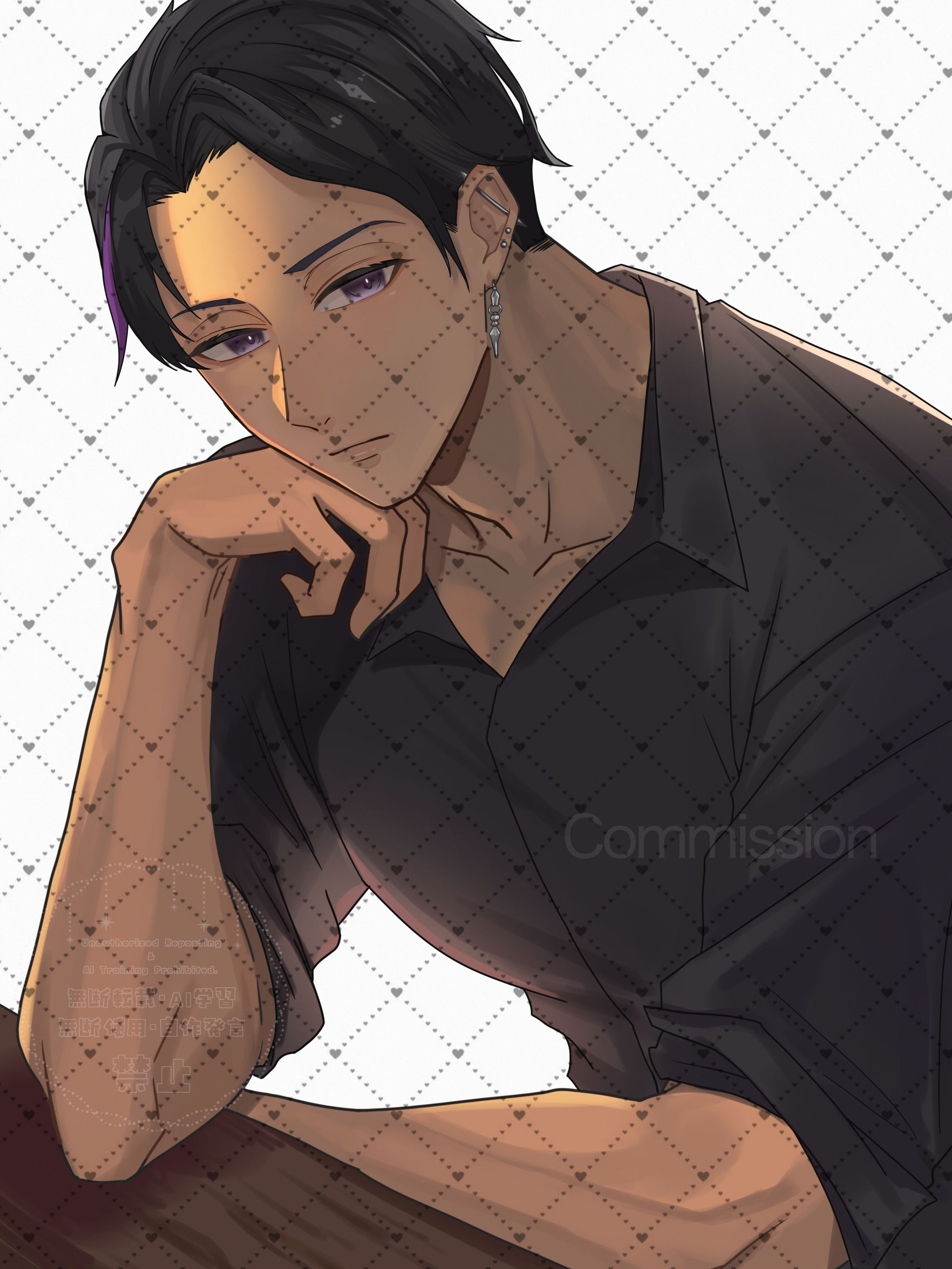 胸上イラスト/筋肉ニキ様-1