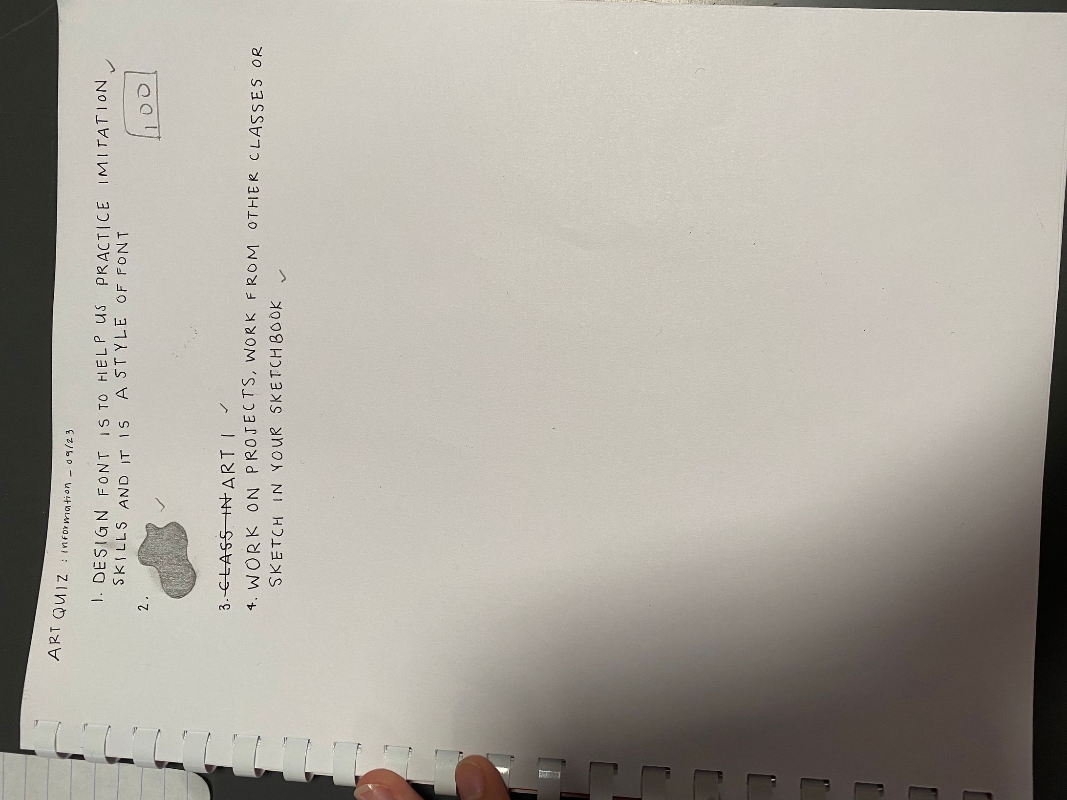 Art Quiz: Information 09/23-1