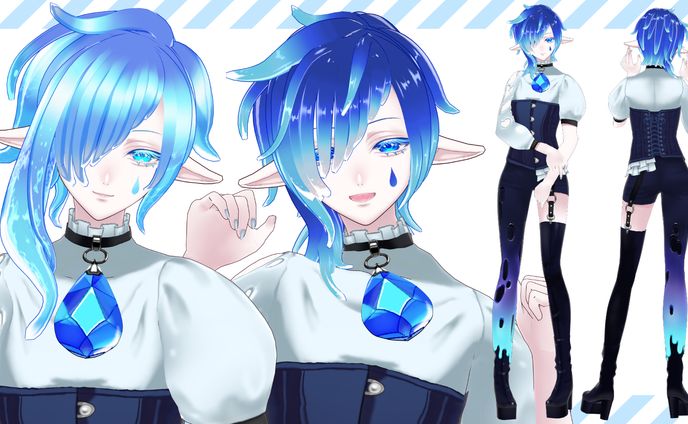 【VRoid】庭和みずく様【3Dモデル】