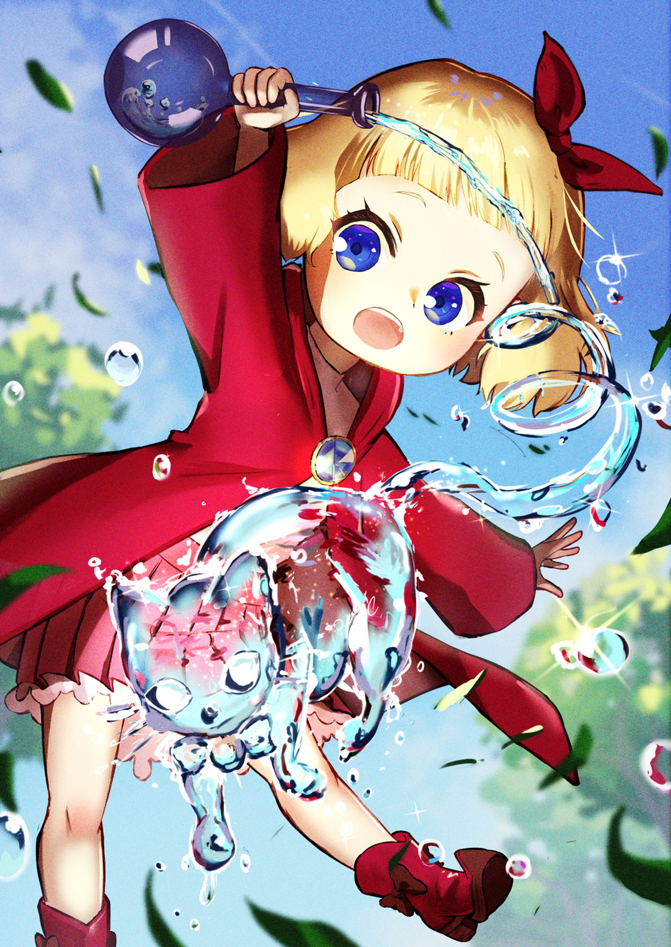 魔女っ娘見習いの水の魔法-1