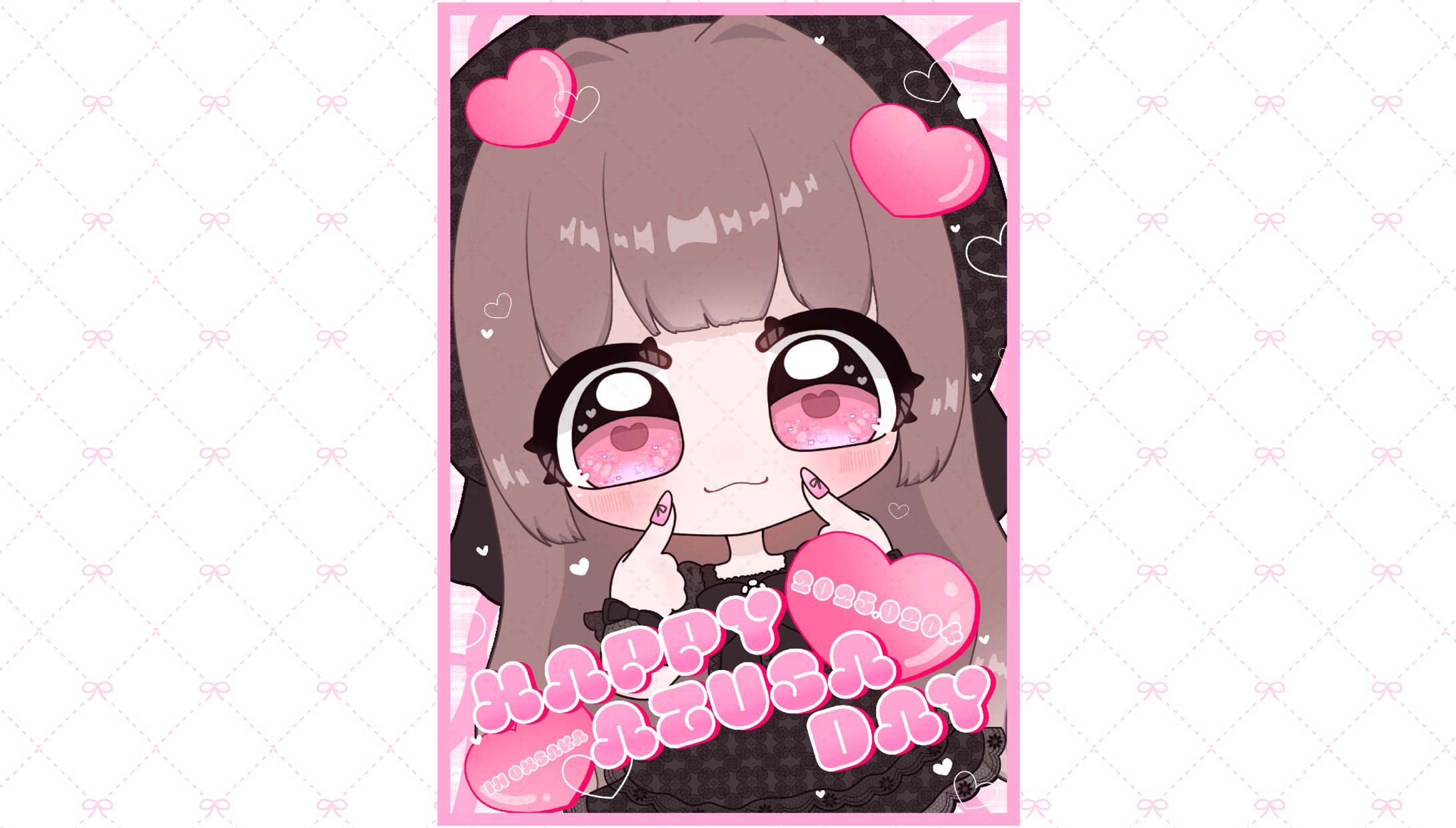 (mignon)植村梓さん生誕祭　フラワースタンドボードデザイン-1