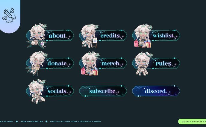 VidiaNott - Twitch Panels