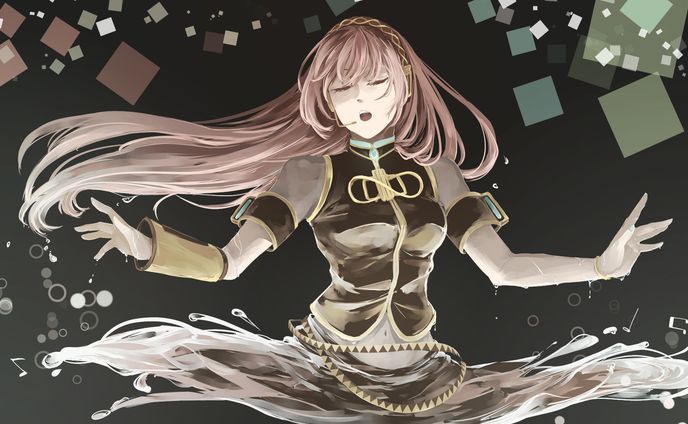 巡音ルカカラオケ背景2015