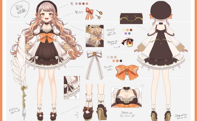 イラストレーター／デザイナー、iriam立ち絵
