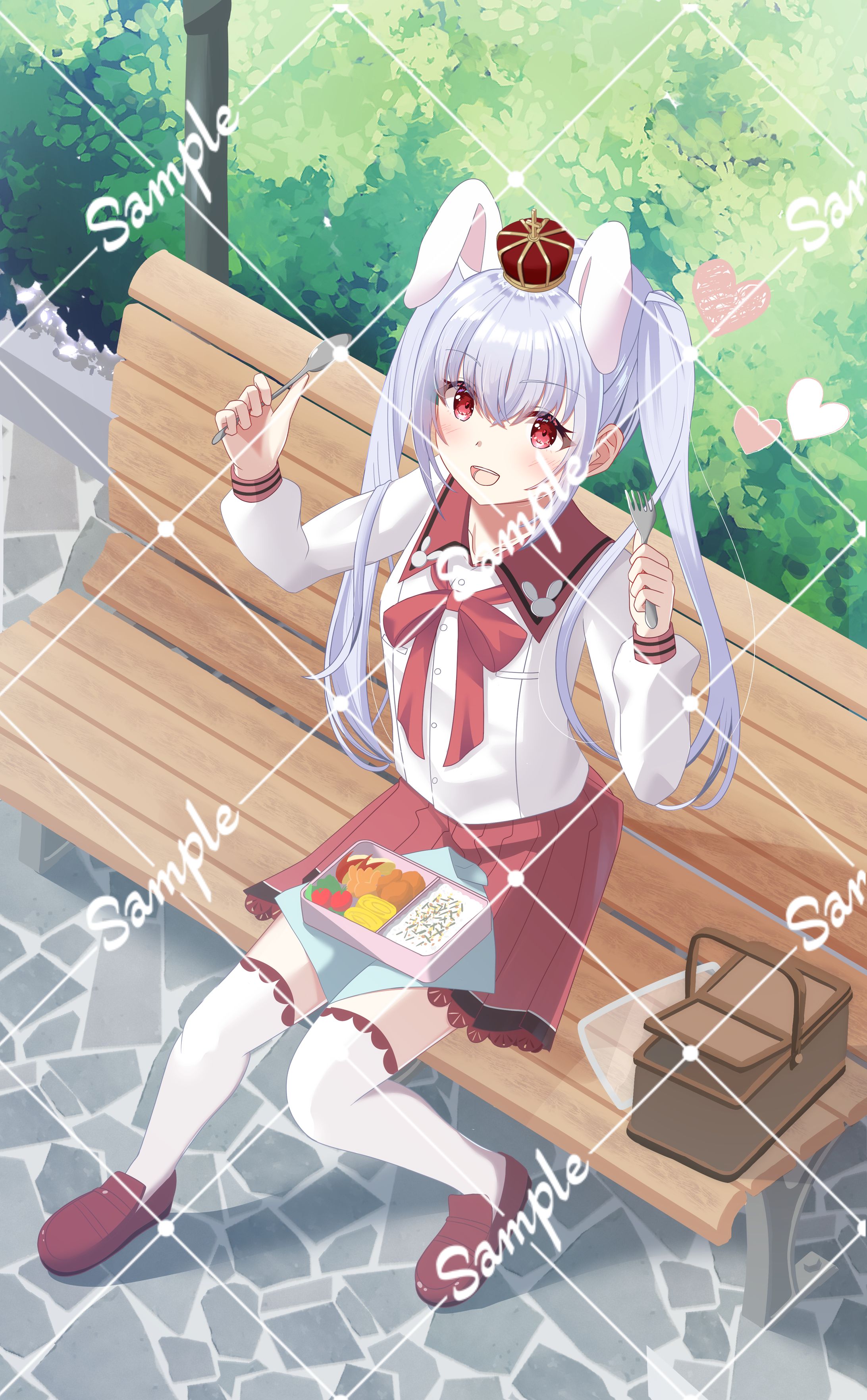 vtuber「しろうさ」さんイラスト-1
