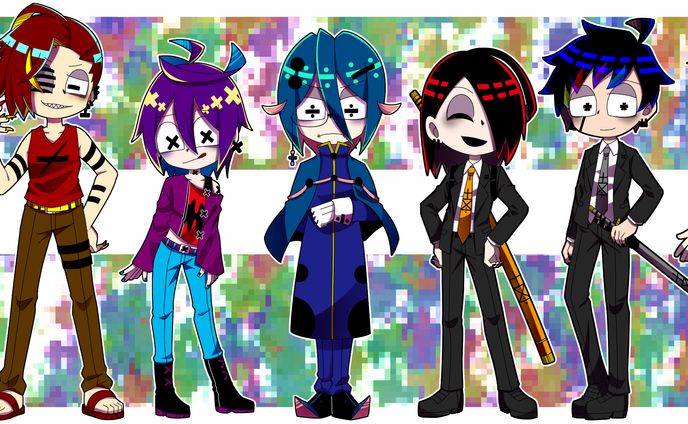 四則演算モチーフキャラデザ