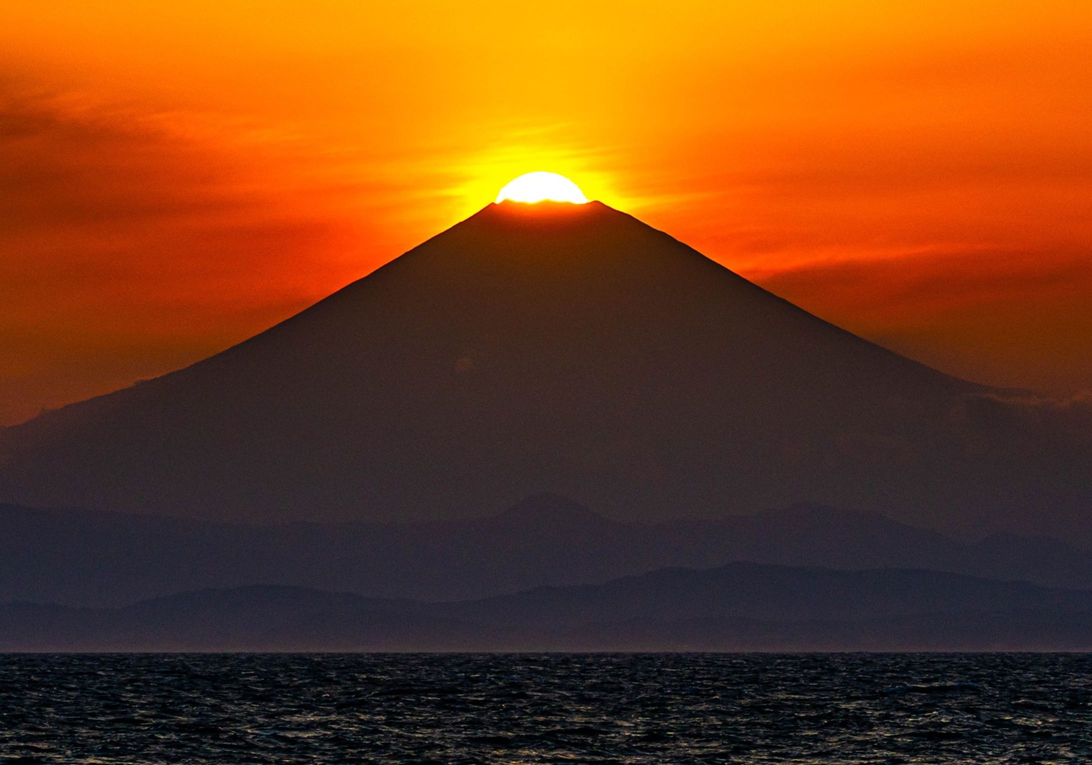 風景写真 ダイヤモンド富士-1