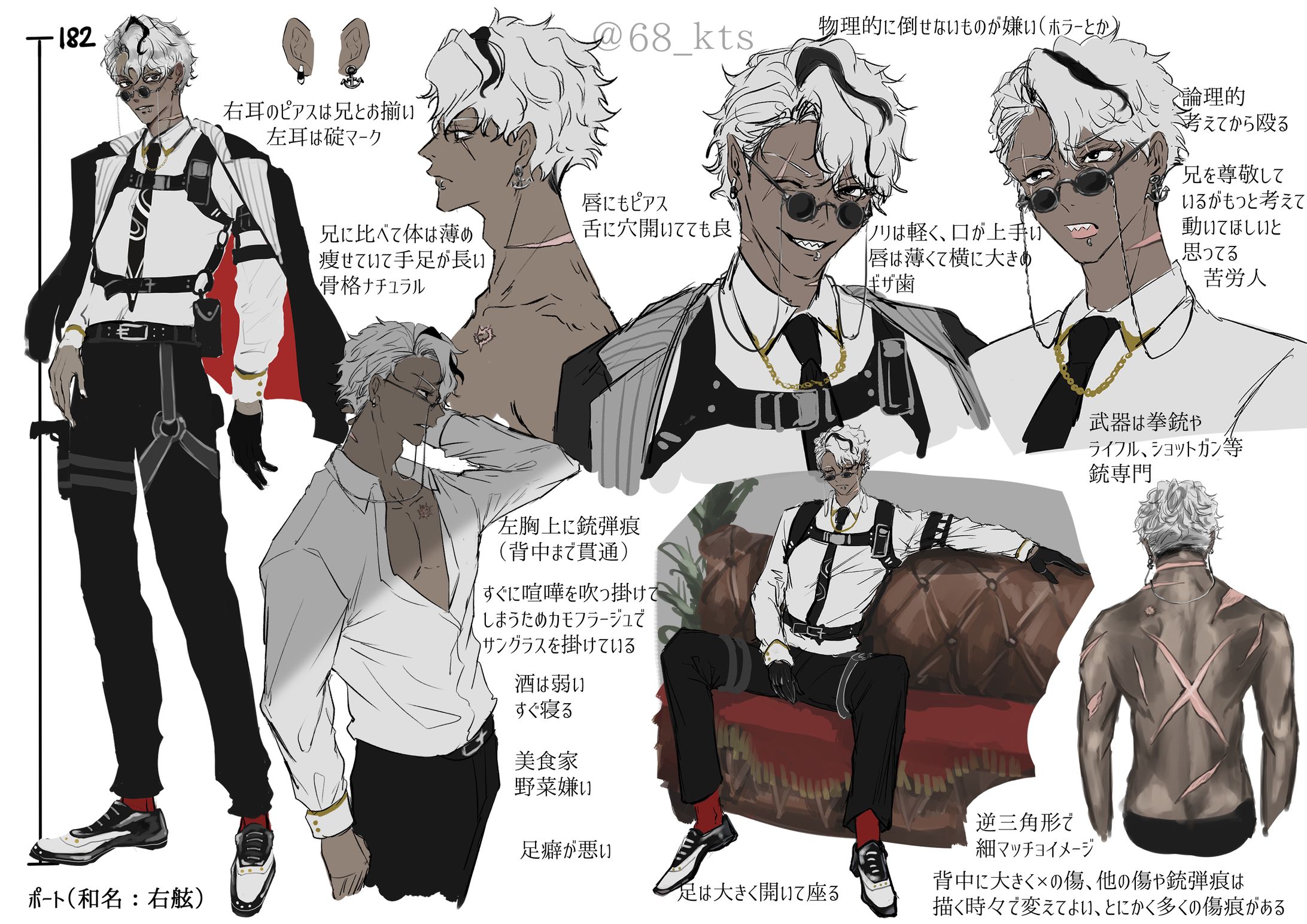 オリジナルキャラクター 設定資料 デザイン
