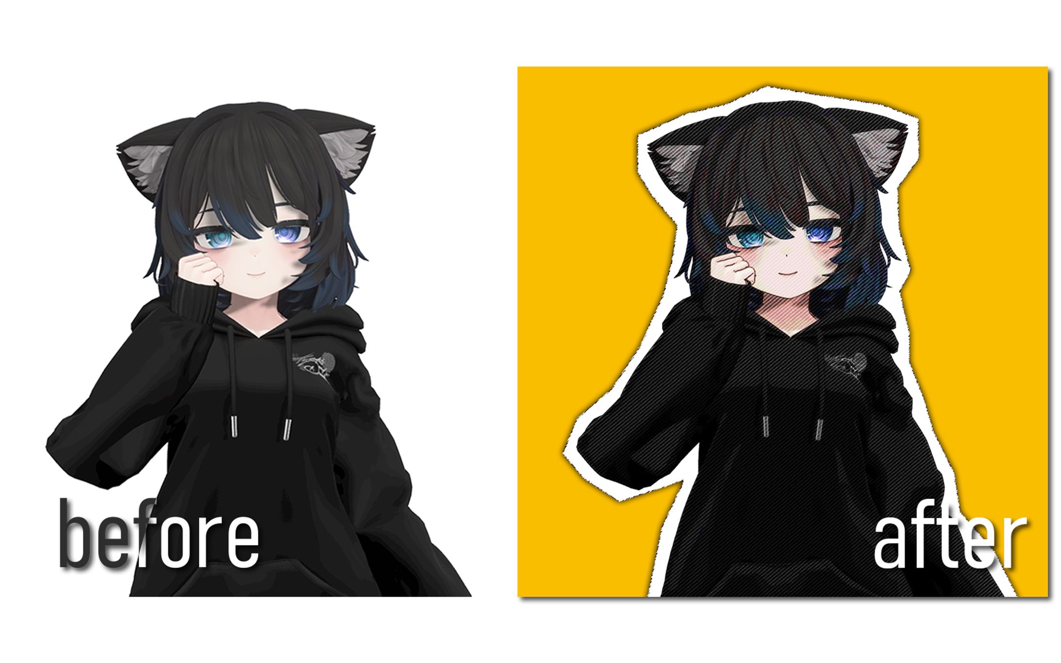 キャラをポップに見せるレタッチ-1