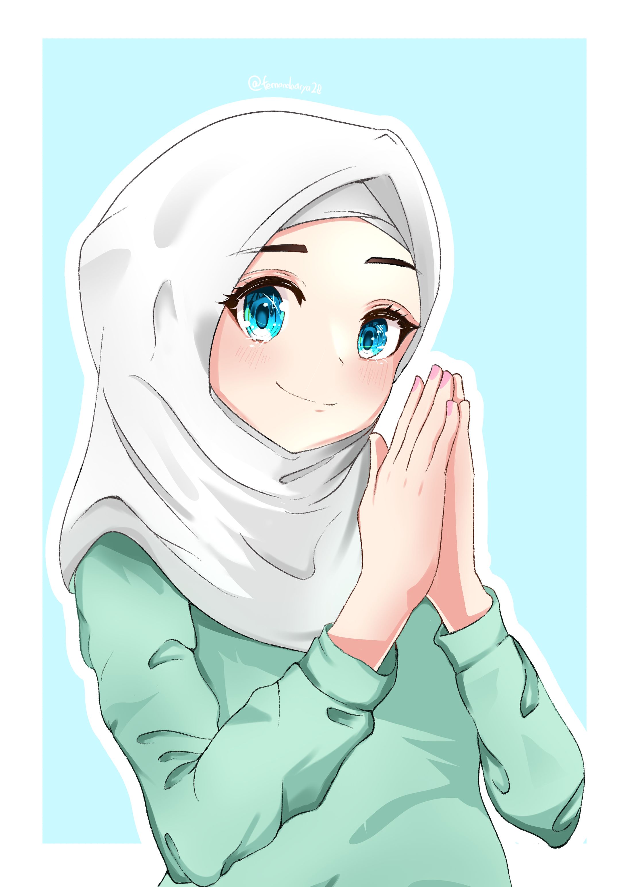 【Anime Style】Hijab Girl-1